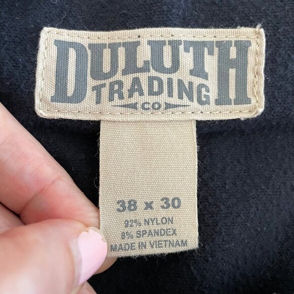 Duluth Trading Co. Casual Multi Pocket Nylon Blend Cargo Pants Black Sz 38 x 30 - Picture 10 of 11